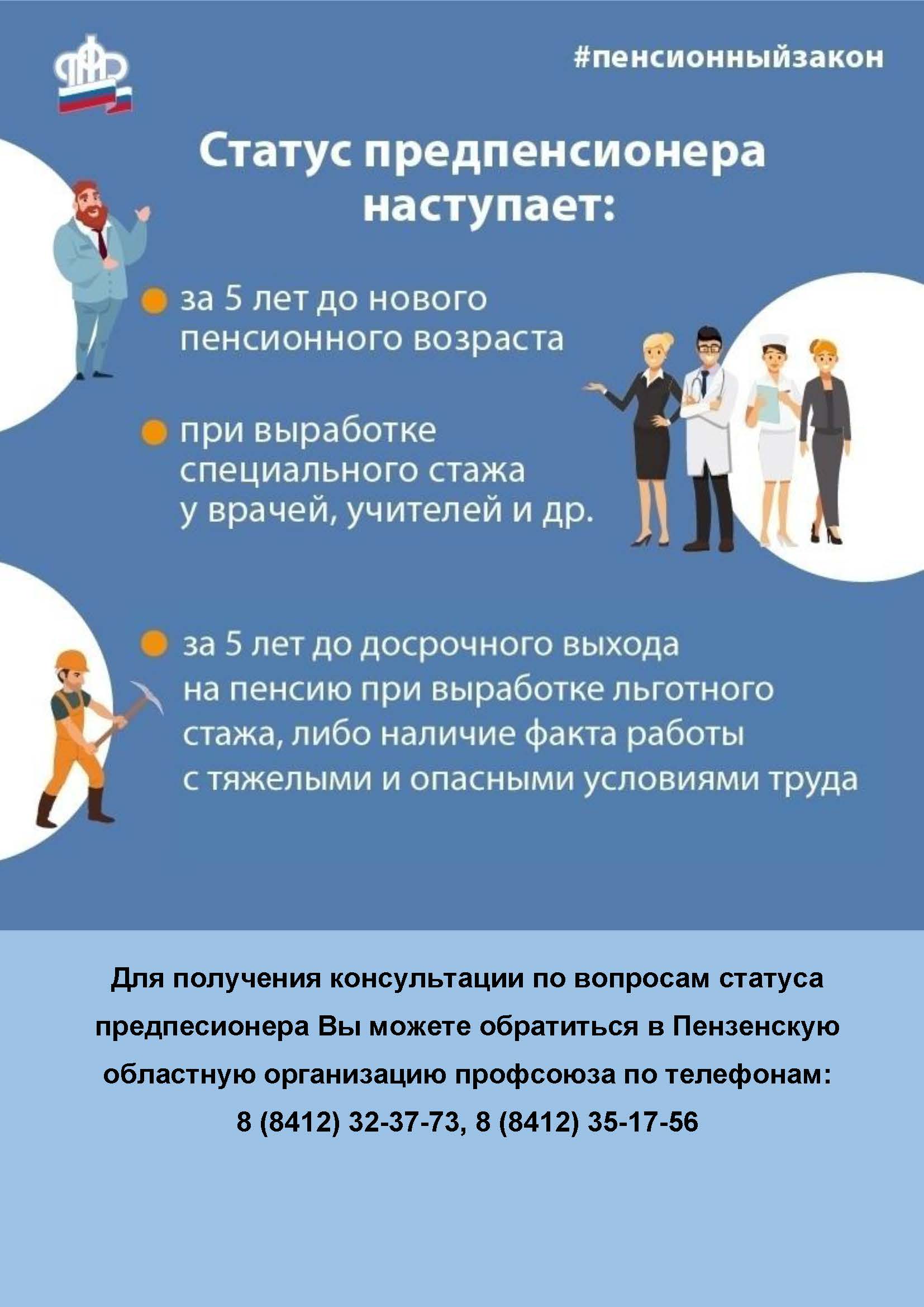 Статус предпенсионера